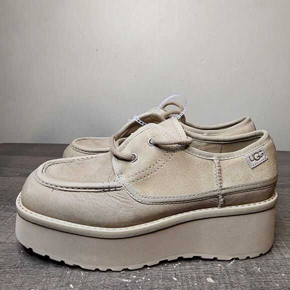 UGG Cityfunc Platform Shoes Loafer Mary Jane Square toe Suede Womens 7 NEW - Picture 6 of 15